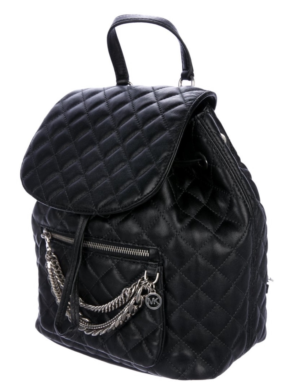 Michael Kors Cheyenne Quilted Drawstring Leather Backpack - Picture 4 of 14